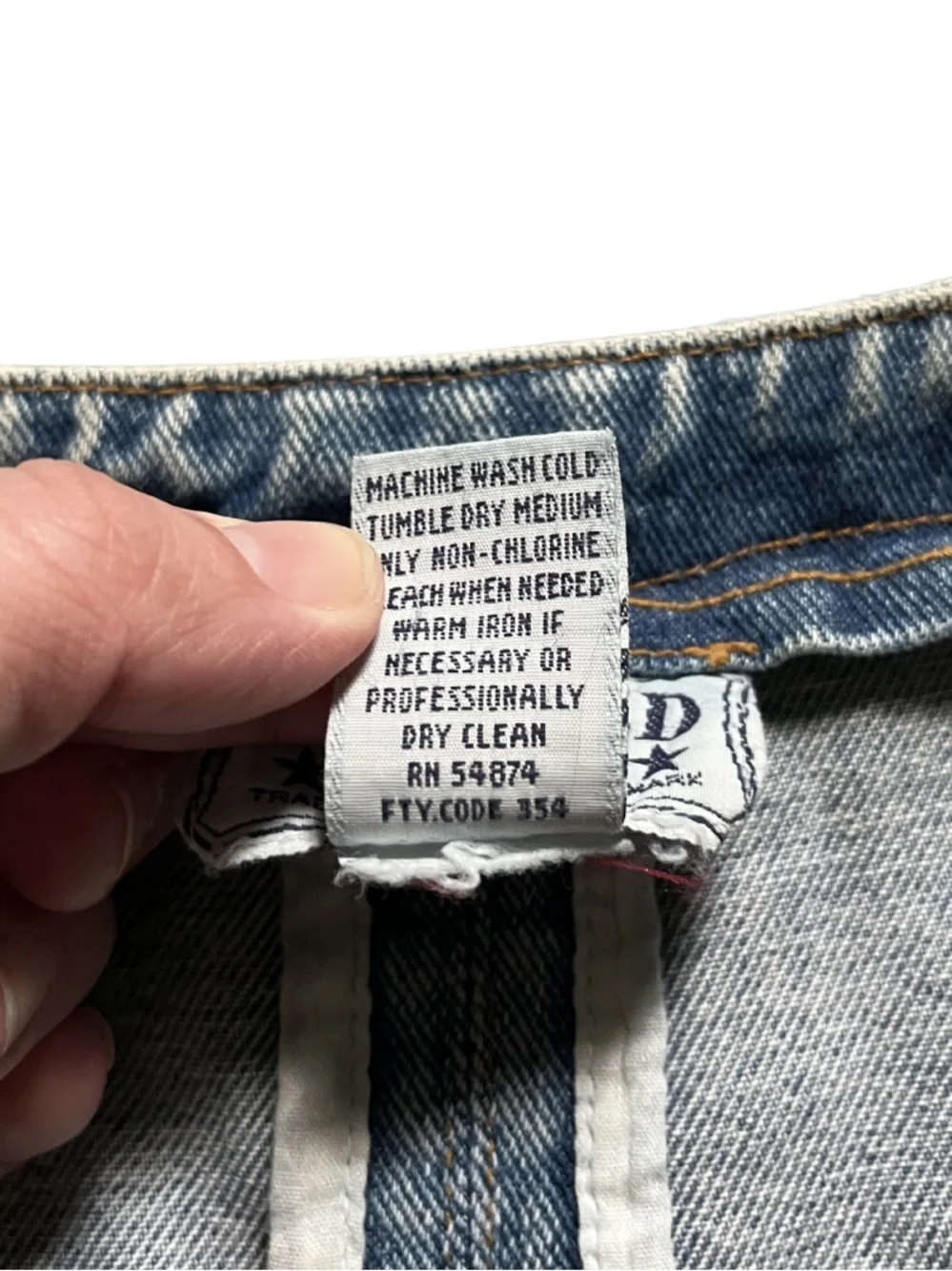 Limited Jeans Vintage 90s Vest Denim Patchwork Boho Western Artsy Tapestry Y2K - Picture 5 of 5